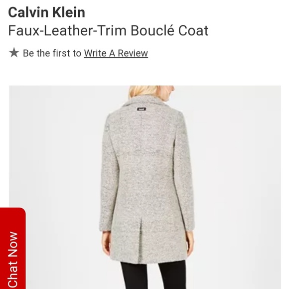 Calvin Klein Boucle Coat - Picture 4 of 8